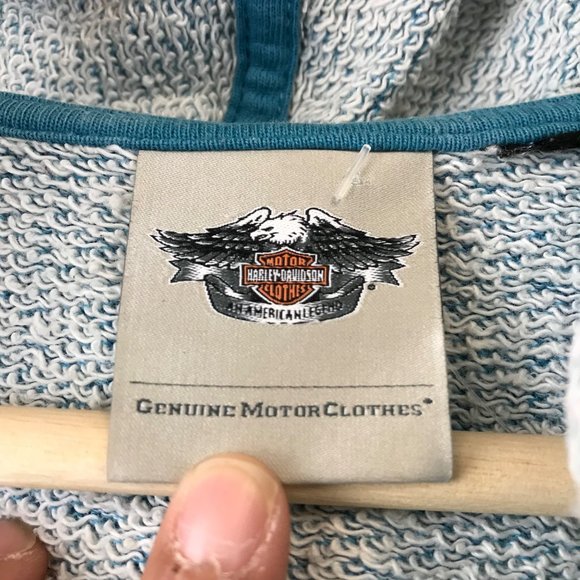 HARLEY DAVIDSON Zip Up Jacket Wing Sweatshirt Hoodie Women M - Picture 3 of 9